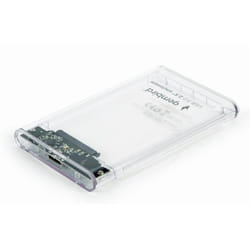 Gembird EE2-U3S9-6 Boîtier de disques de stockage Boîtier HDD Transparent 2.5"