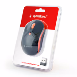 Gembird WIRELESS OPTICAL MOUSE MUSW-4B-03-R 1600DP - Maus souris Ambidextre RF sans fil Optique 1600 DPI