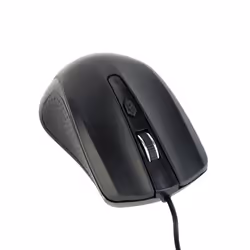Gembird MUS-4B-01, Ambidextre, Optique, USB Type-A, 1200 DPI, Noir
