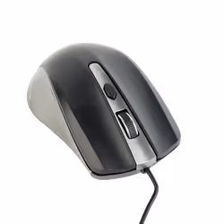 Gembird MUS-4B-01-GB, Droitier, Optique, USB Type-A, 1200 DPI, Noir, Gris