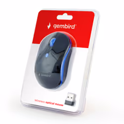 Gembird WIRELESS OPTICAL MOUSE MUSW-4B-03-B 1600DP - Maus souris Ambidextre RF sans fil Optique 1600 DPI