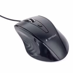 Gembird MUS-4B-02, Droitier, Optique, USB, 1200 DPI, Noir