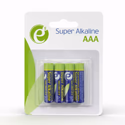 Gembird Battery Set alkaline ENERGENIE EG-BA-AAA4-01 x 4 - Batterie - Micro (AAA) Batterie à usage unique Alcaline