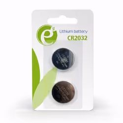 Gembird EG-BA-CR2032-01, Batterie à usage unique, CR2032, Lithium, 3 V, 2 pièce(s), ISO 9002