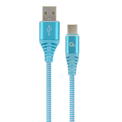 Gembird CC-USB2B-AMCM-1M-VW câble USB 1,8 m USB 2.0 USB A USB C Bleu, Blanc