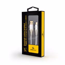 Gembird CC-USB2B-AMCM-1M-BW2 câble USB 1,8 m USB 2.0 USB A USB C Argent, Blanc