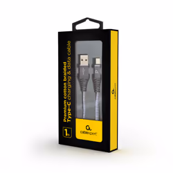 Gembird CC-USB2B-AMCM-1M-WB2 câble USB 1,8 m USB 2.0 USB A USB C Gris, Blanc
