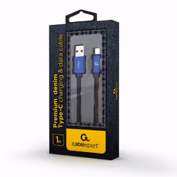 Cablexpert CC-USB2J-AMCM-1M-BL câble USB USB 2.0 USB A USB C Bleu