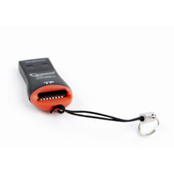 Gembird FD2-MSD-3 lecteur de carte mémoire USB 2.0 Noir, Rouge