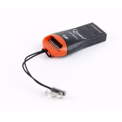 Gembird FD2-MSD-3 lecteur de carte mémoire USB 2.0 Noir, Rouge
