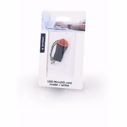 Gembird FD2-MSD-3 lecteur de carte mémoire USB 2.0 Noir, Rouge - Vue supplémentaire 4