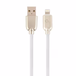 Cablexpert CC-USB2R-AMLM-2M-W, 2 m, Lightning, USB A, Mâle, Mâle, Blanc