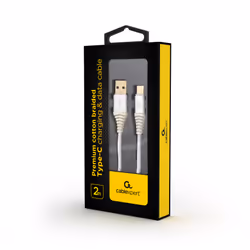 Gembird CC-USB2B-AMCM-2M-BW2 câble USB USB 2.0 USB A USB C Argent, Blanc