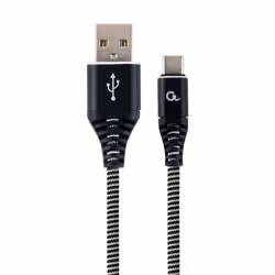 Gembird CC-USB2B-AMCM-2M-BW, 2 m, USB A, USB C, USB 2.0, 480 Mbit/s, Noir, Blanc