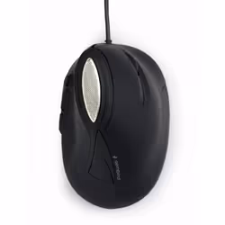 Gembird MUS-ERGO-03, Droitier, Optique, USB Type-A, 3200 DPI, Noir