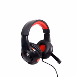 Gembird GHS-U-5.1-01, Avec fil, Jouer, 20 - 20000 Hz, Casque, Noir, Rouge