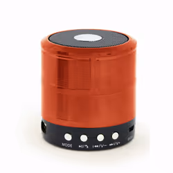 Gembird SPK-BT-08-R, 3 W, 100 - 10000 Hz, 4 Ohm, 80 dB, Avec fil &amp;sans fil, 2.1+EDR