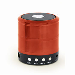 Gembird SPK-BT-08-R enceinte portable Enceinte portable mono Noir, Rouge 3 W