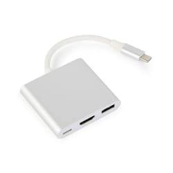 Gembird A-CM-HDMIF-02-SV adaptateur graphique USB Argent