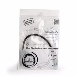 Gembird A-mDPM-HDMIF4K-01 0,15 m Mini DisplayPort HDMI Noir