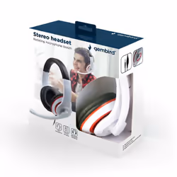 Gembird MHS-03-WTRDBK Noir, Rouge, Blanc
