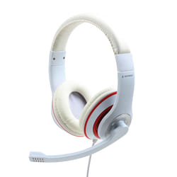 Gembird MHS-03-WTRD Rouge, Blanc