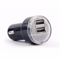 Gembird EG-U2C2A-CAR-02, Auto, Allume-cigare, 5 V, 2,1 A, Noir