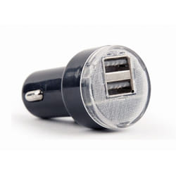 Gembird EG-U2C2A-CAR-02 chargeur d'appareils mobiles Universel Noir Allume-cigare Auto