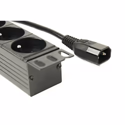 Gembird EG-PDU-014-FC14 unité de distribution d'énergie 8 sortie(s) CA 1U Noir