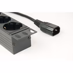 Gembird EG-PDU-014-C14 unité de distribution d'énergie 8 sortie(s) CA 1U Noir