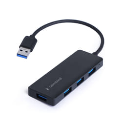 Gembird UHB-U3P4-03 station d'accueil Avec fil USB 3.2 Gen 1 (3.1 Gen 1) Type-A Noir