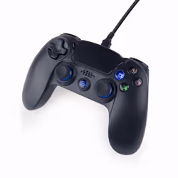 Gembird JPD-PS4U-01 accessoire de jeux vidéo Noir USB Manette de jeu Analogique PC, PlayStation 4
