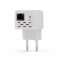 Gembird WNP-RP300-03, Répéteur réseau, 300 Mbit/s, Wifi, Blanc