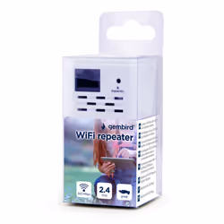 Gembird WNP-RP300-03 pont & répéteur Répéteur réseau 300 Mbit/s Blanc