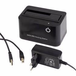 Gembird HD32-U2S-5 Station d'accueil de disques de stockage USB 2.0 Type-B Noir