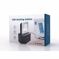 Gembird HD32-U2S-5 Station d'accueil de disques de stockage USB 2.0 Type-B Noir - Vue supplémentaire 4