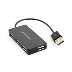 Gembird UHB-U2P4-04 hub & concentrateur USB 2.0 480 Mbit/s Noir