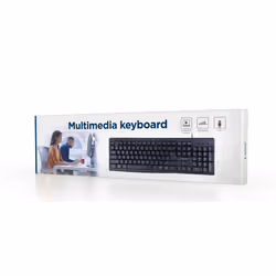 Gembird KB-UM-107 clavier USB Anglais américain Noir