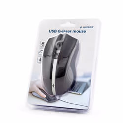 Gembird MUS-GU-02 souris Ambidextre USB Type-A Laser 2400 DPI - Vue supplémentaire 6