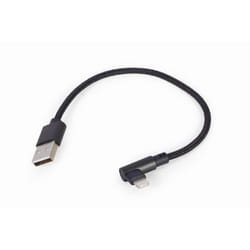 Gembird CC-USB2-AMLML-0.2M câble Lightning 0,2 m Noir