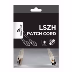 Gembird PP6A-LSZHCU-W-0.25M câble de réseau Blanc 0,25 m Cat6a S/FTP (S-STP)