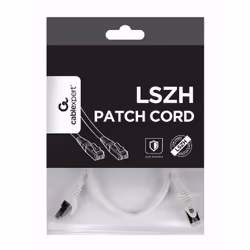 Gembird PP6A-LSZHCU-W-0.5M câble de réseau Blanc 0,5 m Cat6a S/FTP (S-STP)