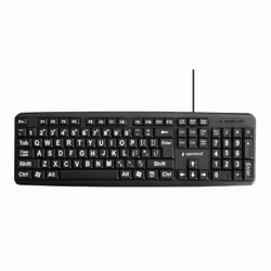 Gembird KB-US-103, Taille réelle (100 %), USB, QWERTY, Noir