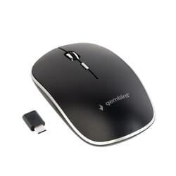 Gembird MUSW-4BSC-01 souris Ambidextre RF Wireless + USB Type-C Optique 1600 DPI