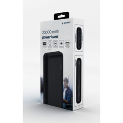 Gembird PB20-01 banque d'alimentation électrique Lithium Polymère (LiPo) 20000 mAh Noir