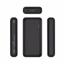 Gembird PB20-01 banque d'alimentation électrique Lithium Polymère (LiPo) 20000 mAh Noir