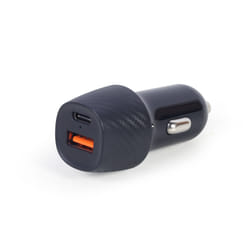 Gembird TA-U2QC3-CAR-02 chargeur d'appareils mobiles Smartphone, Tablette Noir Allume-cigare Charge rapide Auto