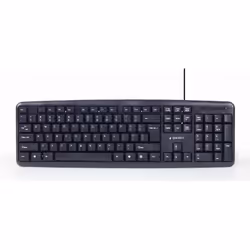 Gembird KBS-UO4-01 clavier Souris incluse USB QWERTY Anglais américain Noir