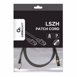 Gembird PP8-LSZHCU-BK-1M câble de réseau Noir Cat8 S/FTP (S-STP)