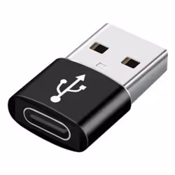 Gembird A-USB2-AMCF-02, USB A, USB C, Noir